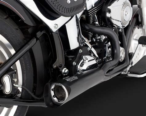 The competition series exhaust system is designed specifically for softail models and this 2:1 exhaust is the ultimate design for peak power on stock and modified engines. Competition series 2-into-1 black | Black, Softail ...