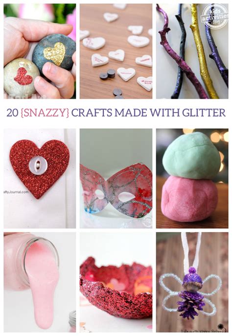 20 Snazzy Crafts Made With Glitter