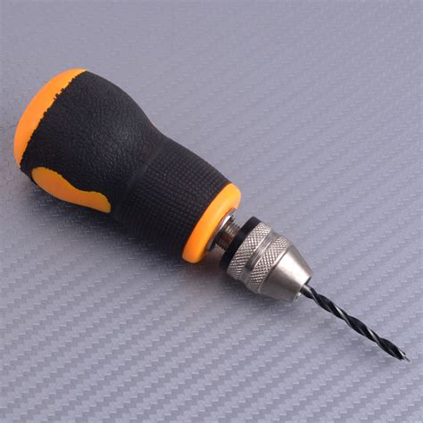 Portable Micro Mini Small Hand Drill 10pcs Twist Drill Bits Tool 0 8 3