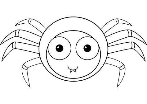 Spider 4 Coloring Page - Free Printable Coloring Pages for Kids