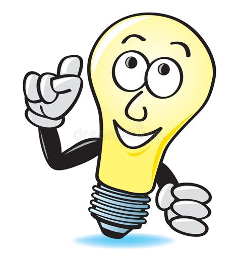 Lampe, ampoule, modèle de conception de signe d'idée pour élément d'interface utilisateur web et mobile. Ampoule de dessin animé illustration de vecteur. Illustration du pensez - 20860908