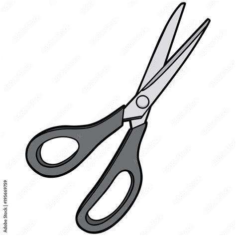Scissors Illustration A Vector Cartoon Illustration Of A Pair Of
