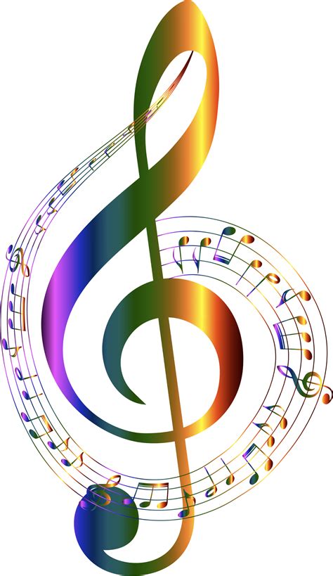 Download Hd Chromatic Musical Notes Typography No Background By