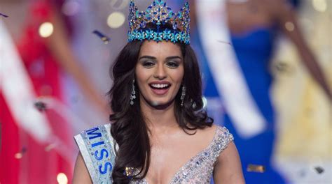 Miss World Manushi Chhillar Gets Glorious Welcome In India The Statesman