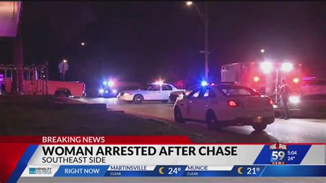 Woman Arrested After Chase On Southeast Side Fox 59