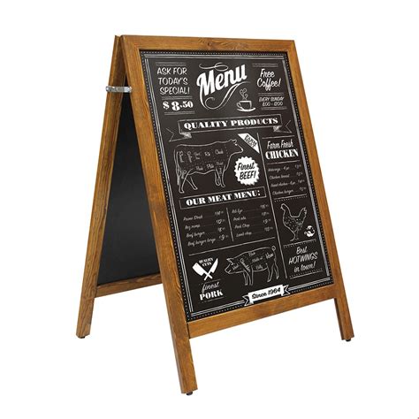 Wooden A Boards Chalkboard Pavement Signs Xl Displays