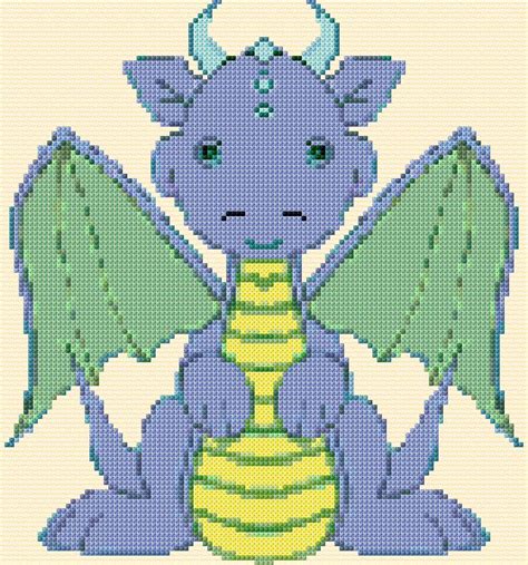 The deny dragons cross stitch pattern measures 190 stitches wide by 200 stitches high. Cross Stitch | Cute Dragon xstitch Chart | Design | cross ...