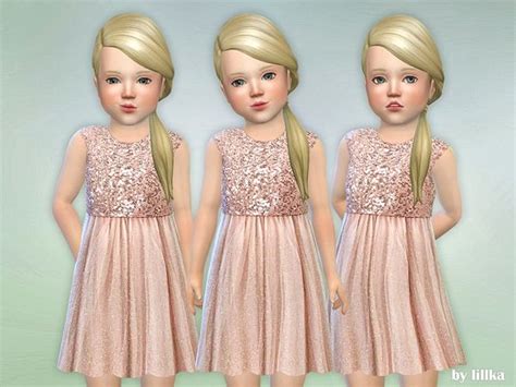 Lillkas Safir Toddler Dress Sims 4 Toddler Clothes Sims 4 Dresses