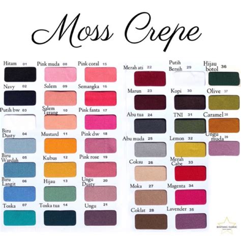Karena ada banyak sekali pilihan jenis kain yang cocok untuk memproduksi gamis di pasaran. Bahan Kain MOSS CREPE / Arabian Crepe 1 meter | Shopee ...