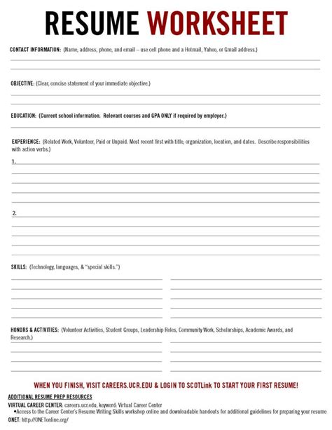 Job Readiness Printable Worksheets Job Readiness Worksheets In 2021
