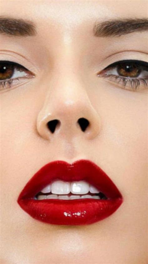 Beautiful Perfect Red Lips Beautiful Lipstick Dark Red Lips
