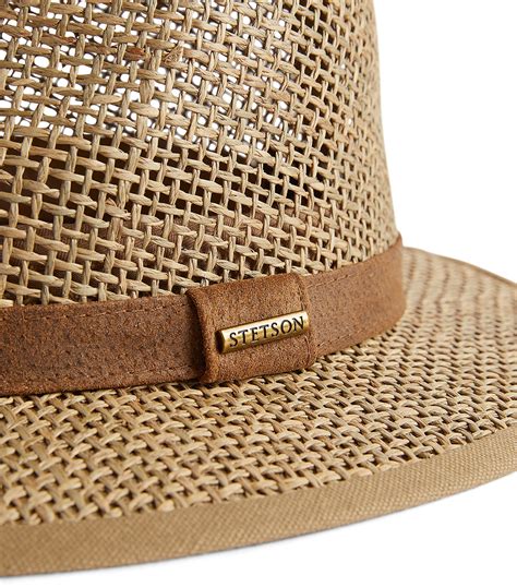 Stetson Brown Seagrass Traveller Hat Harrods Uk