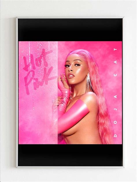 Doja Cat Hot Pink Poster Pink Posters Pink Aesthetic Hot Pink
