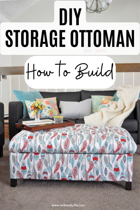 Diy Upholstered Storage Ottoman How To Build An Ottoman Full Tutorial