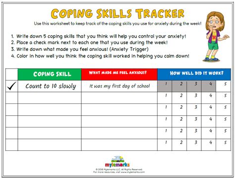 60+ essential positive coping skills. Coping Skills Tracker (Anxiety)