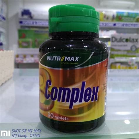 Jual Nutrimax B Complex 30 Tablets Vitamin Kesehatan Syaraf Saraf Tubuh Vitamin B