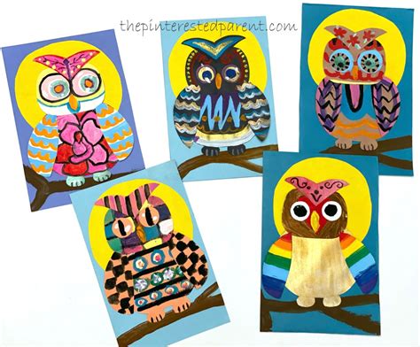 Painted Owl Art The Pinterested Parent