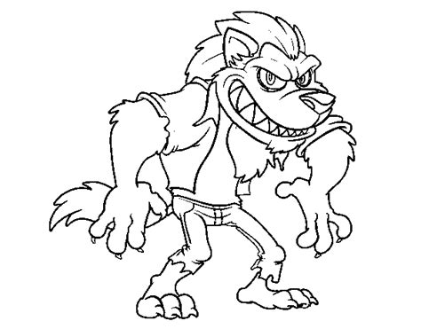 1001 suggerimenti dell artista per imparare a disegnare un disegno di lupo nel 2020 disegni con lupi tatuaggi di animali disegno di luna. Dibujo de Hombrelobo para Colorear - Dibujos.net