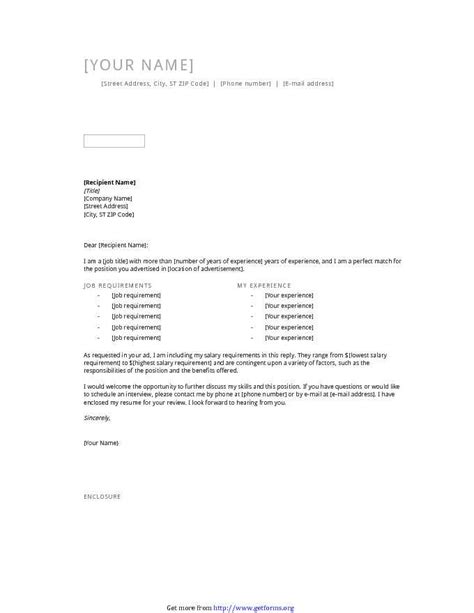Sample Cover Letter Format Download Cover Letter Examples For Free