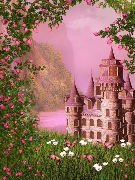 pink fairytale wallpaper