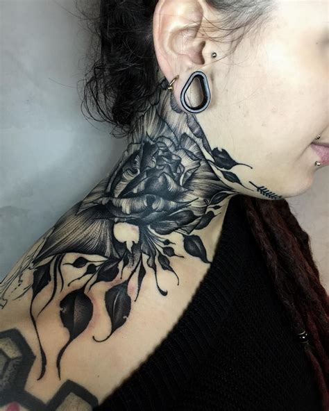 48 Awesome Neck Tattoo Designs Female Ideas