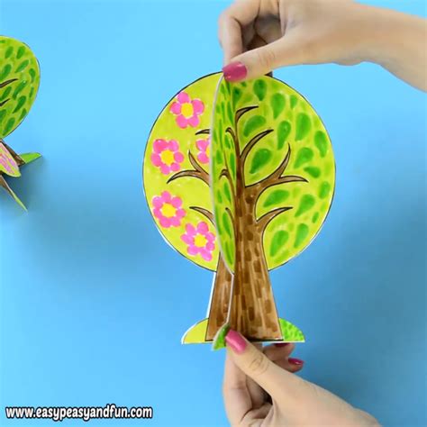 Four Seasons Tree Craft With Template Easy Peasy And Fun Crafts