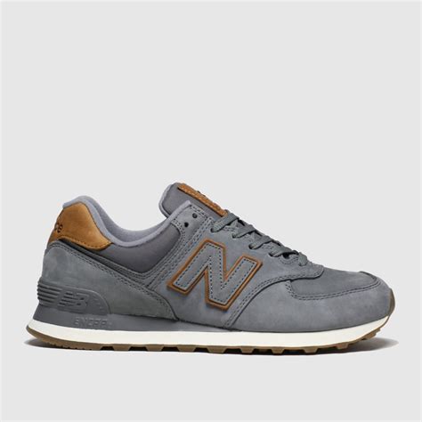 New Balance Brown And Grey 574 Premium Trainers Trainerspotter