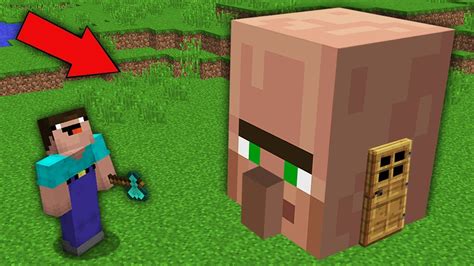 Minecraft Noob Vs Pro How Noob Build House In Biggest Villager Head
