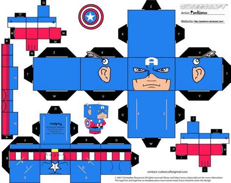 7 Papercraft Avengers Paper Crafts