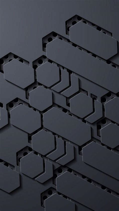 Black Phone Hexagon Wallpapers Wallpaper Cave