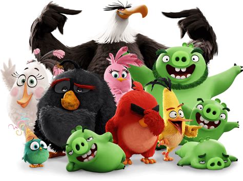 Angry Birds в кино картинка с главными героями Angry Birds в кино
