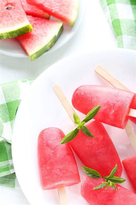 Healthy Watermelon Popsicles Slender Kitchen