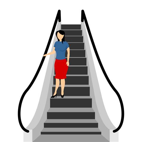 Escalator Stairs Icon Up And Down The Stairs Transparent Clip Art