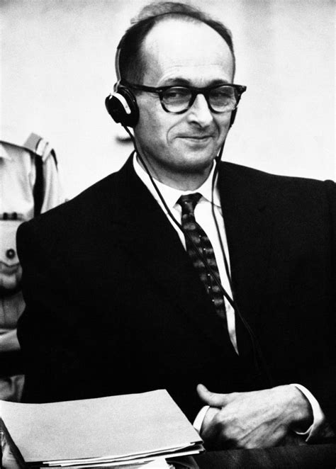 Adolf eichmann during his trial photo. Bild zu: Auktionshaus versteigert Dokumente zu Eichmann ...