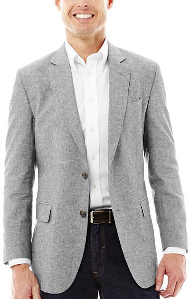 A potential signature piece for some, but it's going to need a little work. jcpenney Stafford Signature Linen Cotton Sport Coat ...