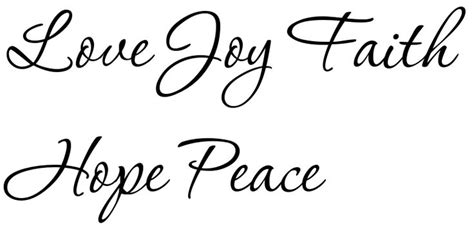 Love Joy Faith Hope Peace Tattoo Font Download Free Scetch Love Joy Peace Hope Joy Peace