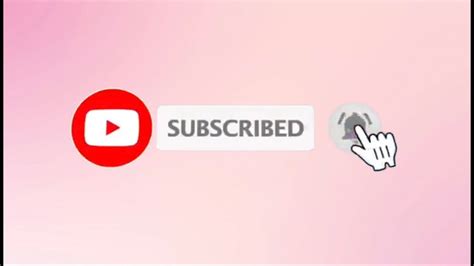 Subscribe Button With Sound Effect Pink Youtube