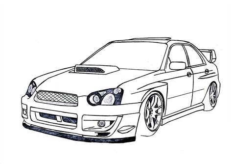 Subaru Coloring Pages