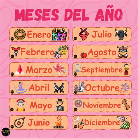 Los Meses Del Año Months Of The Year Teaching Resources