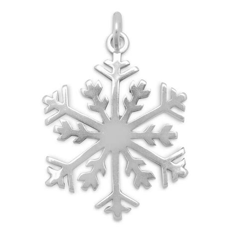 Snowflake Pendant Snowflake Pendant Sterling Silver Pendants Silver