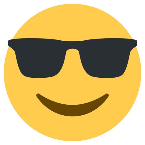 Download High Quality Sunglasses Transparent Background Emoji