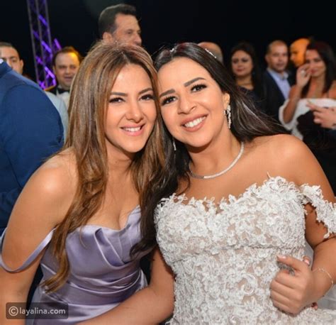 صور فستان زفاف إيمي سمير غانم يعود لشقيقتها ليالينا