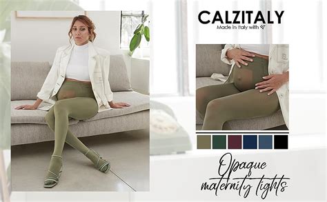 CALZITALY Opaque Maternity Pantyhose Pregnancy Tights For Women