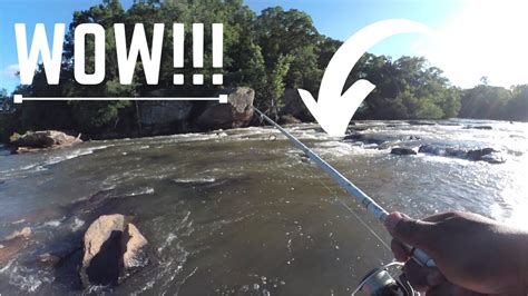 River Fishing In Extremely Fast Current Pobse
