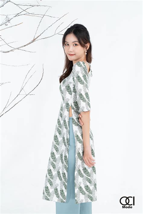 Áo Dài Cotton Adctlx01w