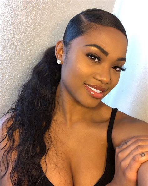 This is a chic and stylish variety of ponytail hairstyles for black hair. Pin on Weave Hairstyles Sew In