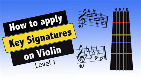 Key Signatures For Violin Level 1 Youtube