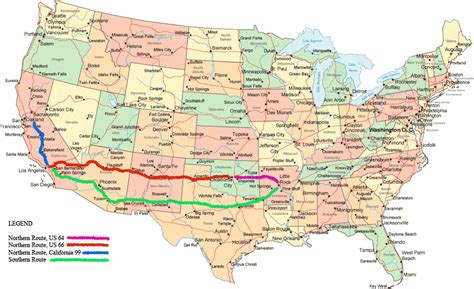 What states does route 66 go through. Mabelvale High School Memories of a Trip To California