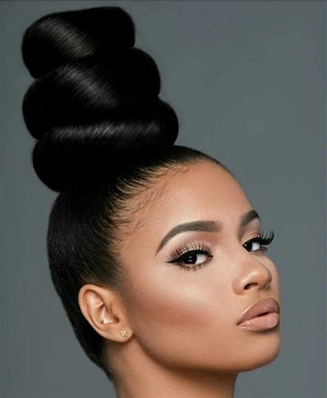 pin by itunu s journal on hair galleries hair knot top knot hairstyles natural hair bun styles