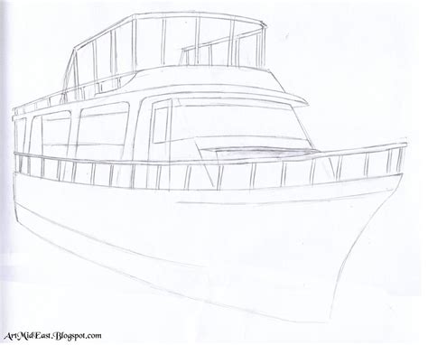 How To Draw A Boat A Step By Step Drawing Lesson Drawing Lessons